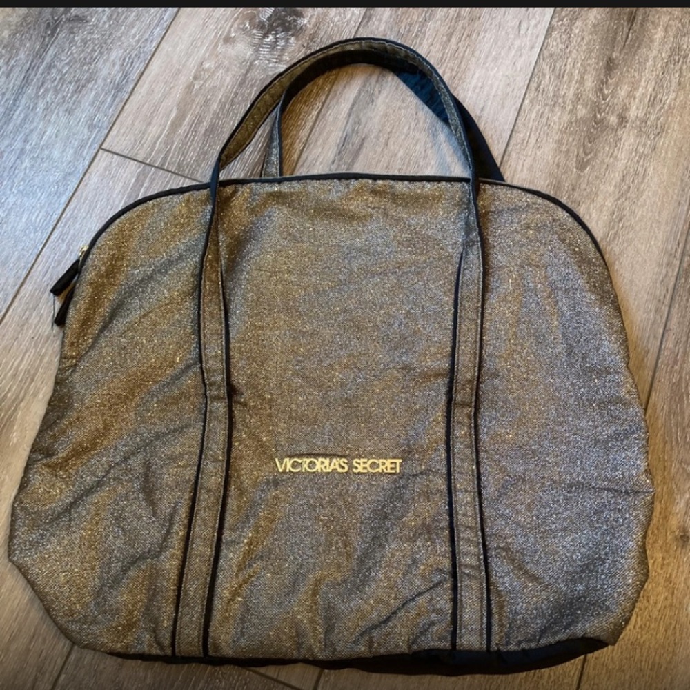 Victoria’s Secret Gold Sparkly Tote Bag